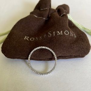 Ross Simons diamond pendant in 10k/14k white gold (the stamp is so small!)